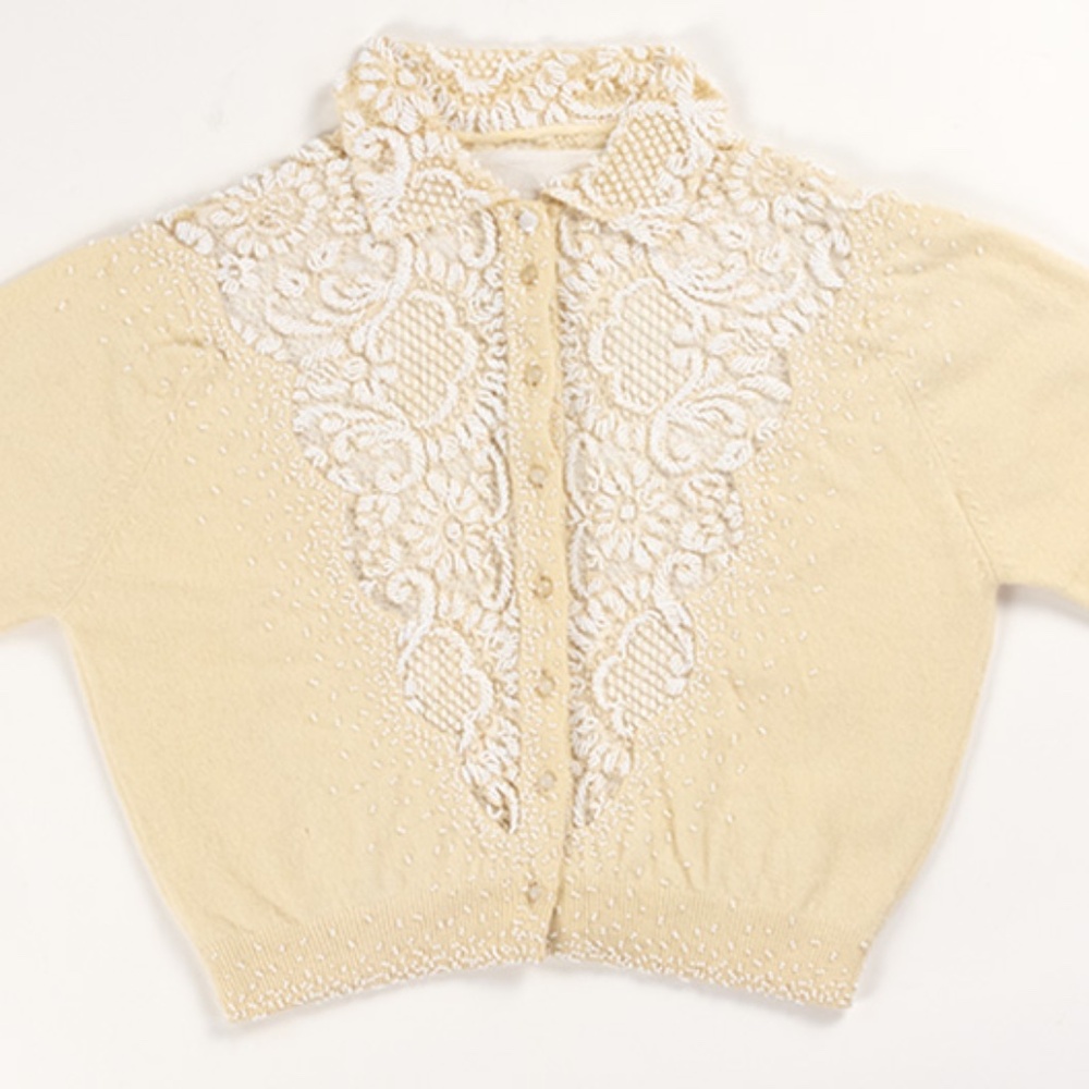 Jo-Ro Imports Sweater with Lace and Beading
